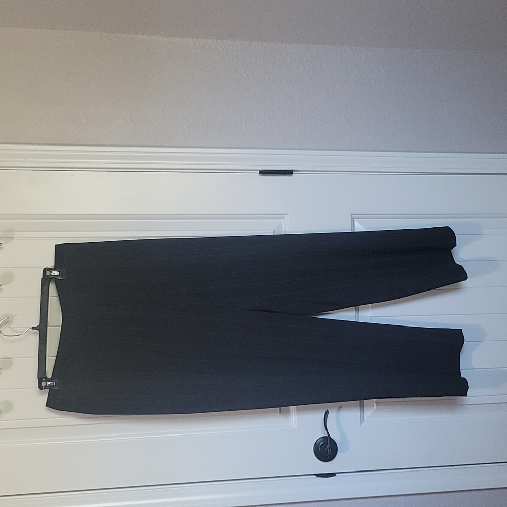 Size 12 black blue stripped pants Rafaella Pants